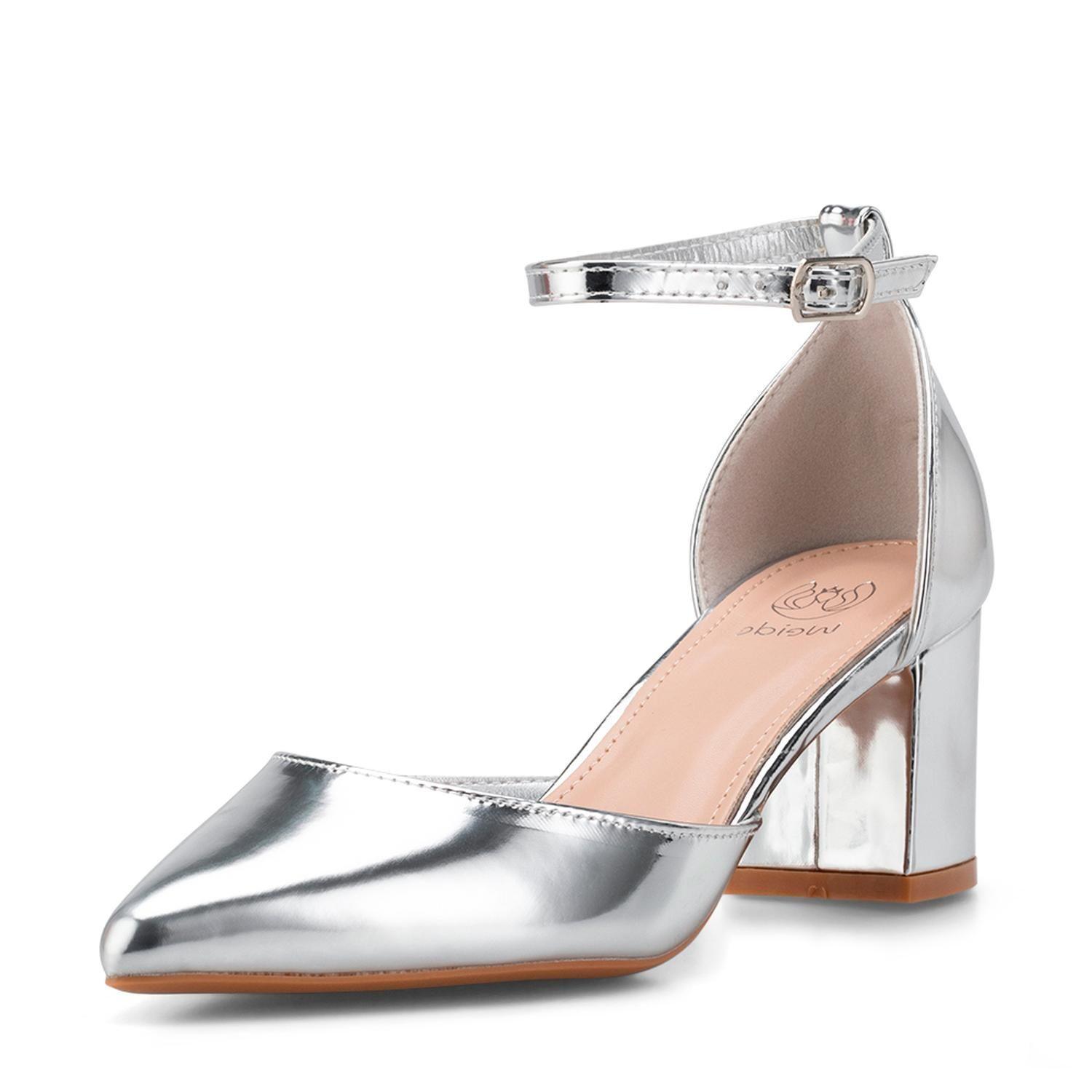 Zapato Clohe Plateado Weide-1