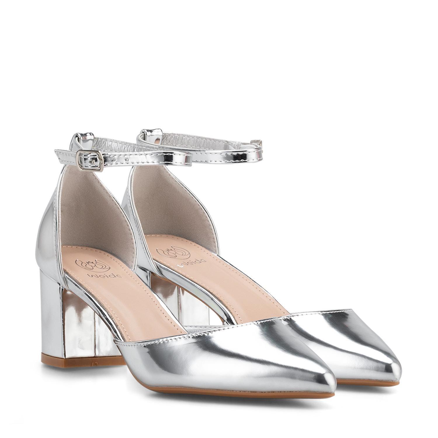 Zapato Clohe Plateado Weide-2