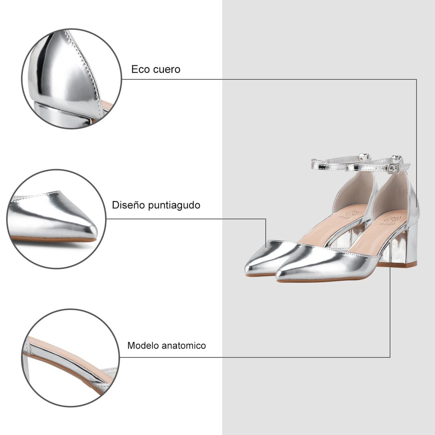Zapato Clohe Plateado Weide-4