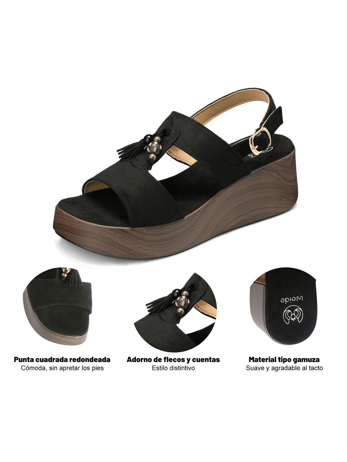 Sandalias PU Textil Mujer Plataforma Weide YQ01-5