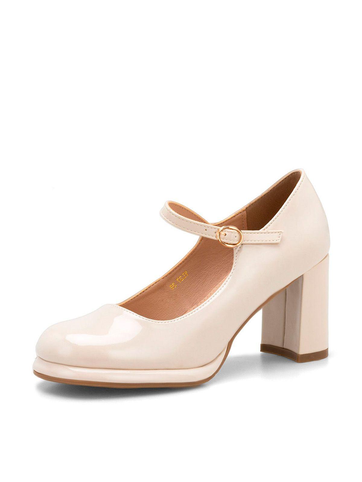 Zapatos Taco Beige Weide YL37-0