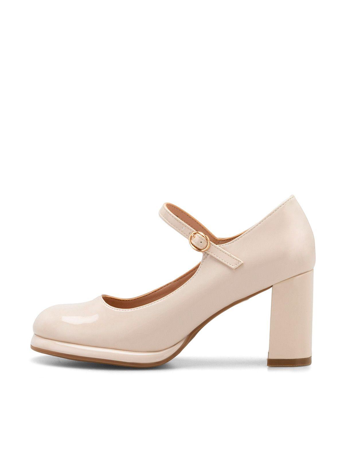 Zapatos Taco Beige Weide YL37-2