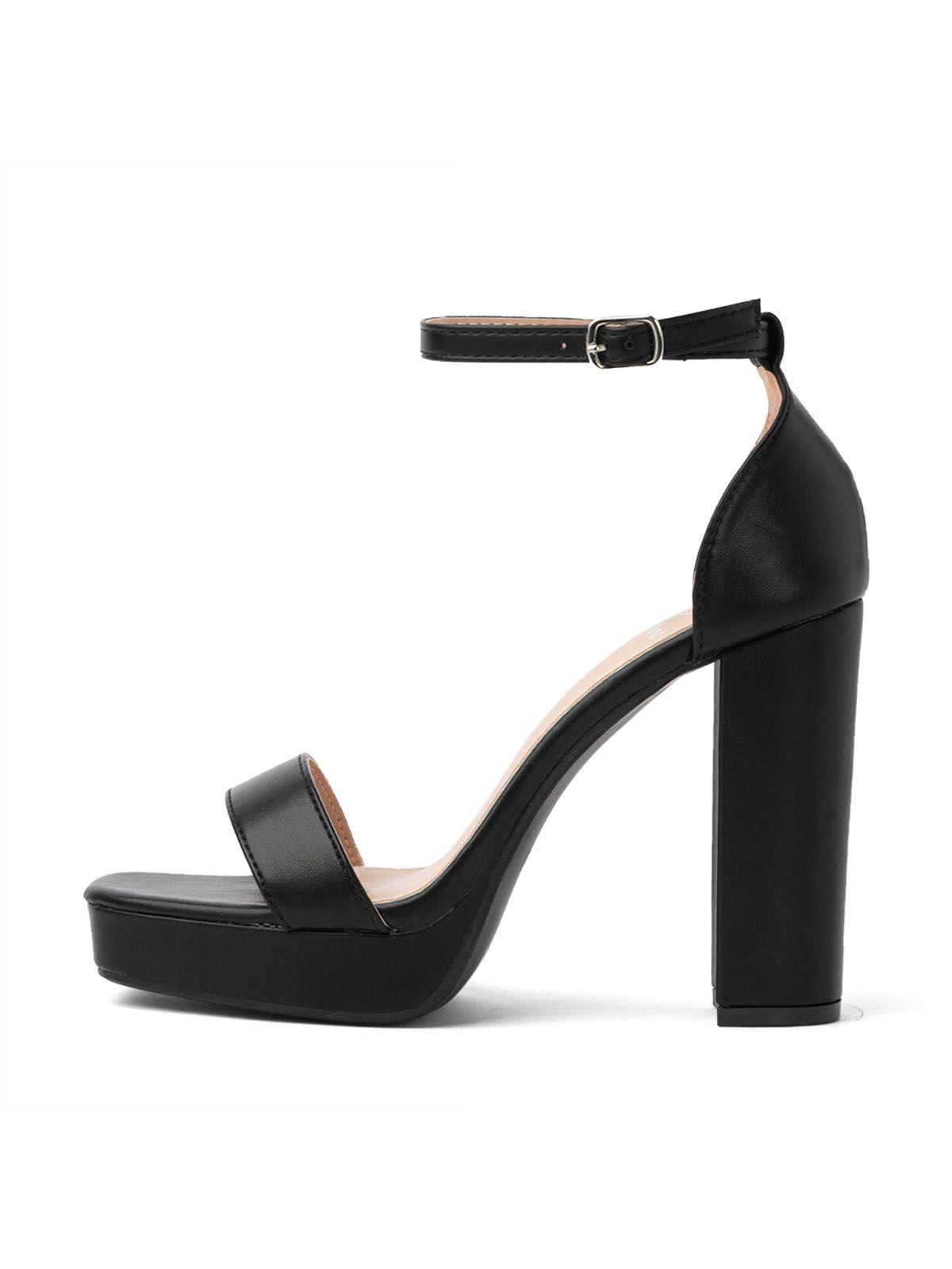 Sandalia Taco Fiesta Negra Mujer Weide YOU189-4