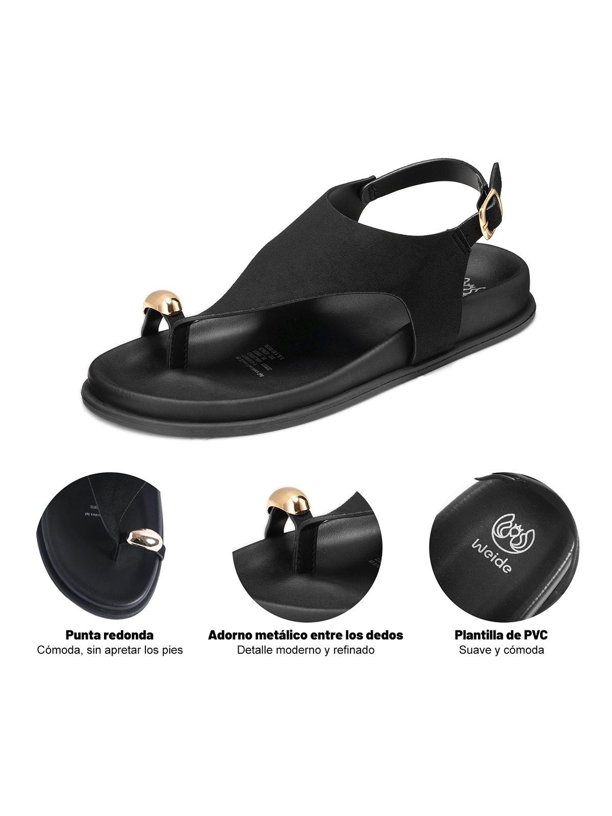 Sandalias PU Textil Mujer Plano Weide HY20-5