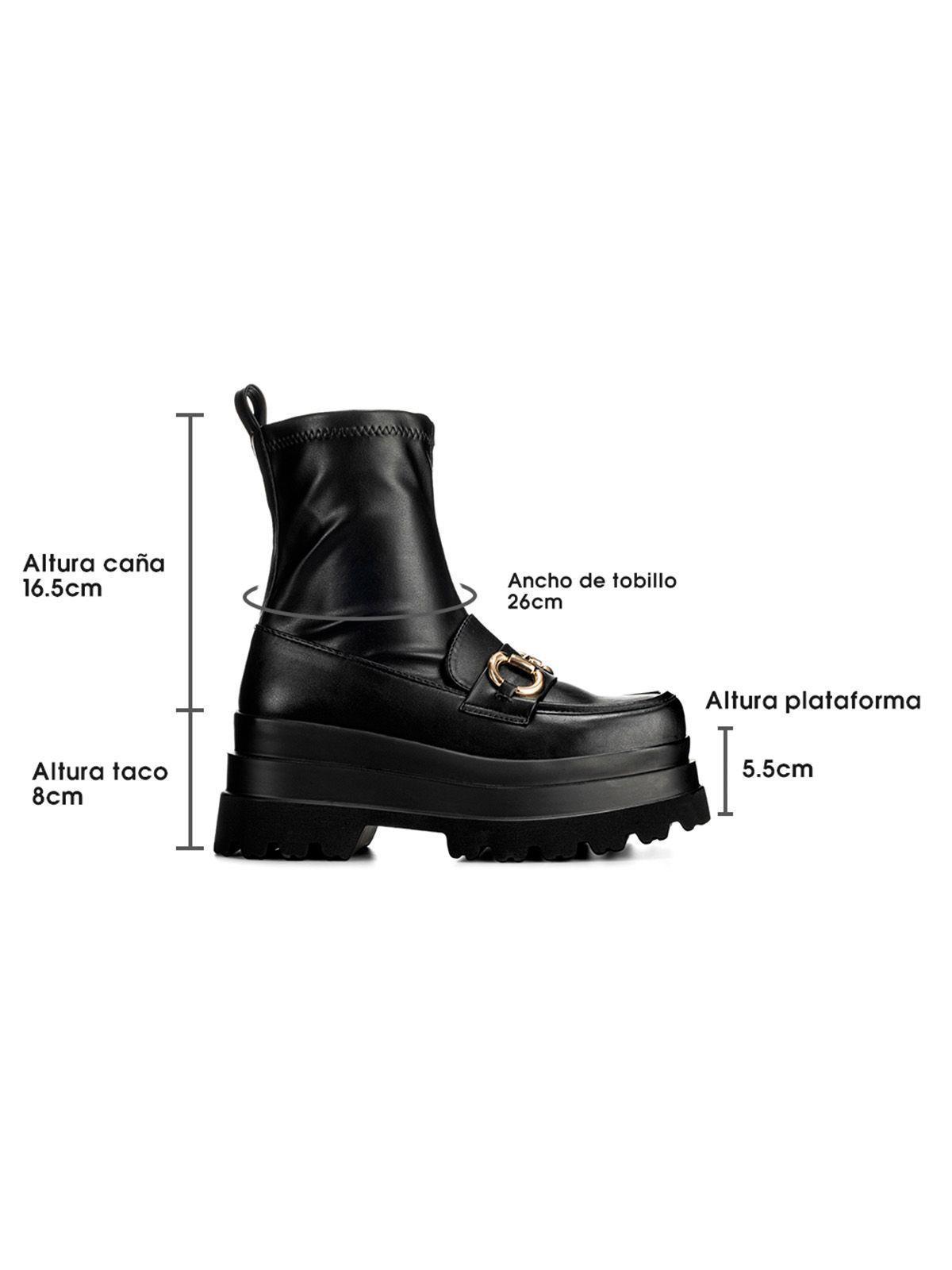 Botin Negro Casual Mujer Weide CZY578-5