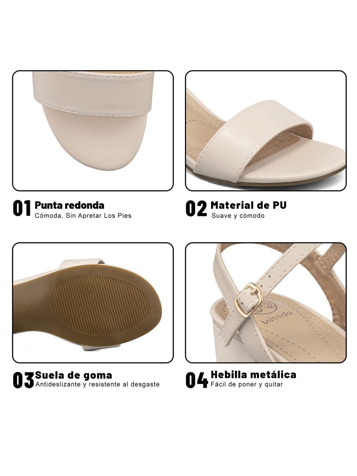 Sandalia Taco Grueso Casual Elegante Mujer  Weide JS71B-9