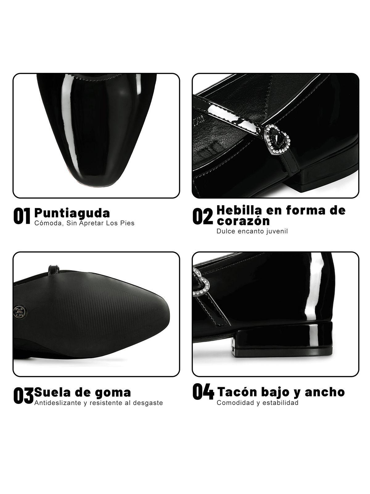 Zapato Mary Jane Estilo Elegante Mujer Weide YL050-8