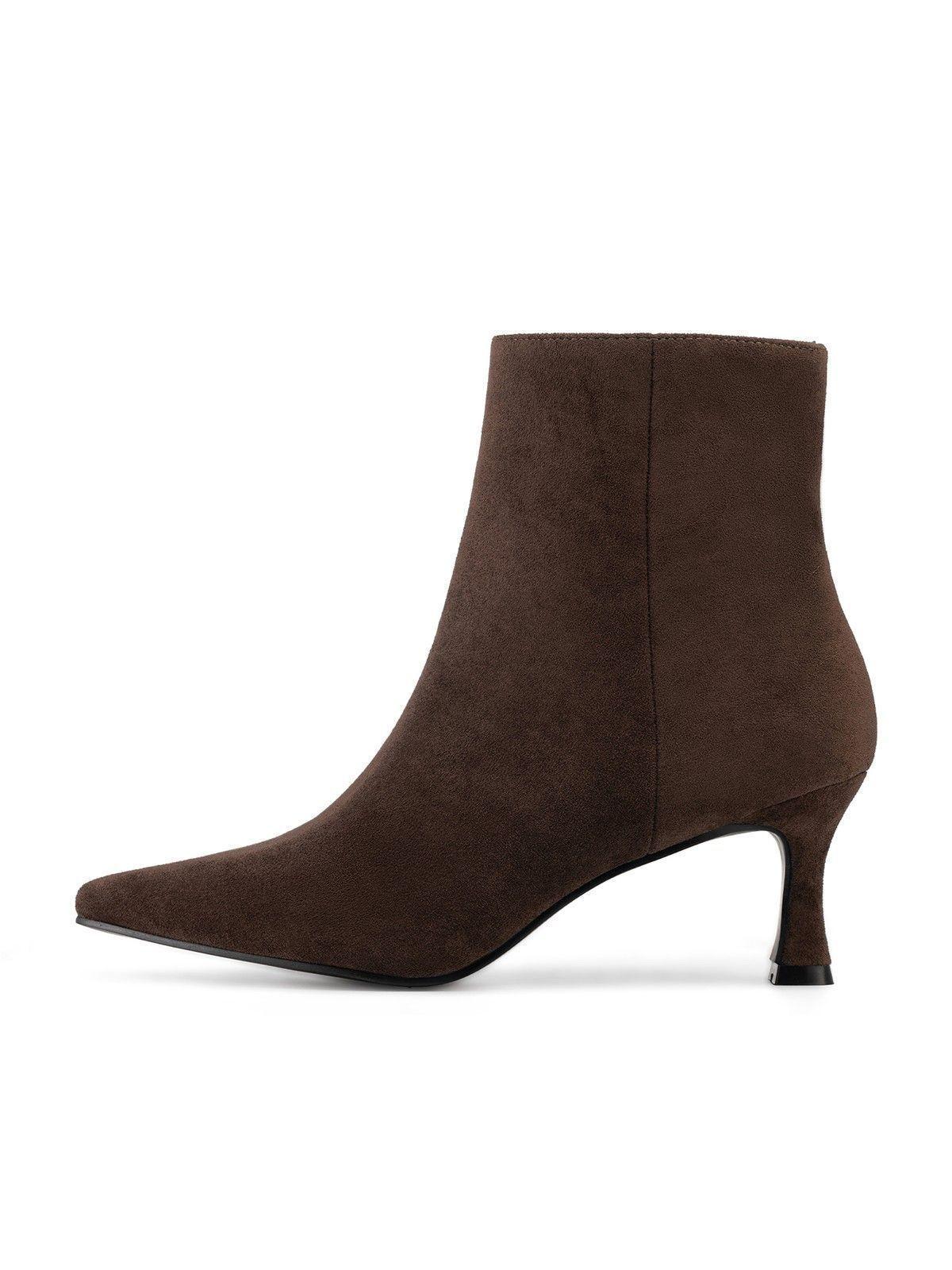 Botín Taco Alto Mujer Casual PU Textil Weide QIU500-2