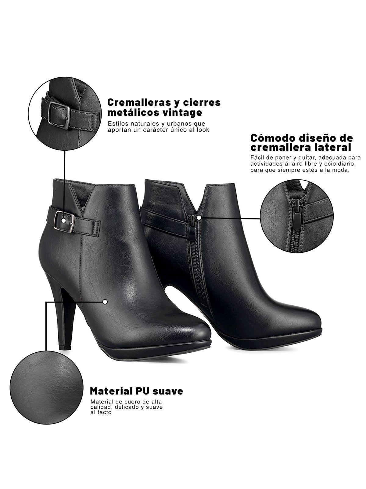 Botin Casual Mujer Vintage Con Felpa Clasico Weide CZY609-8