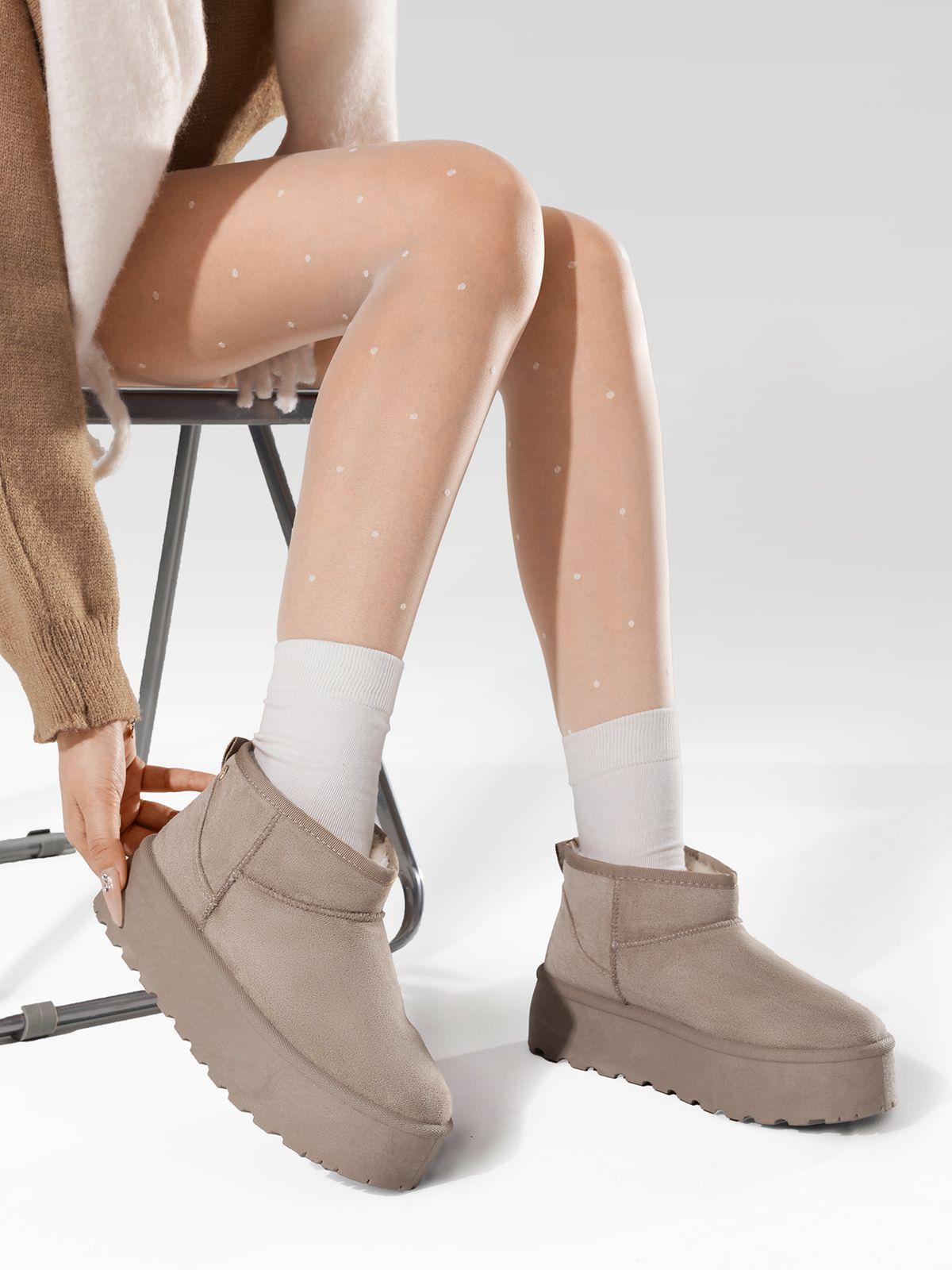 Botin Caqui Casual Mujer Weide LT123-1