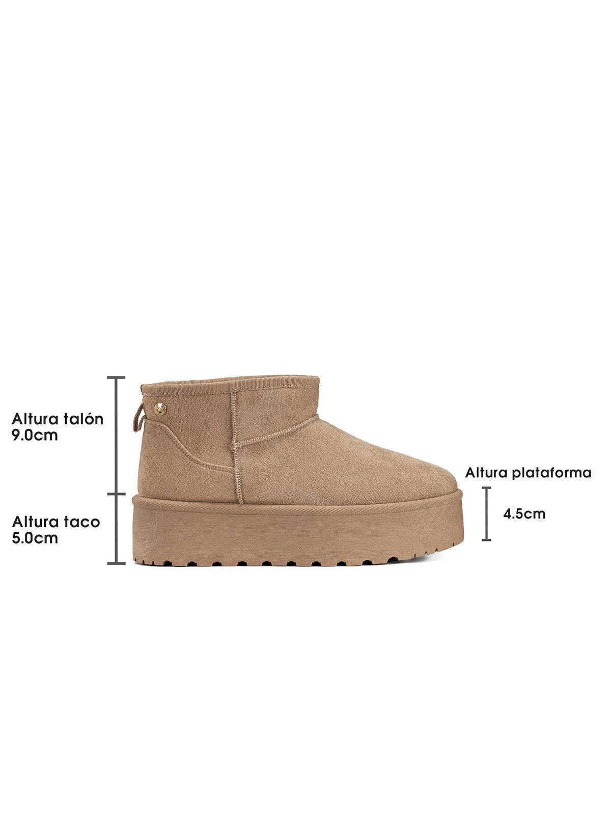Botin Caqui Casual Mujer Weide LT123-6