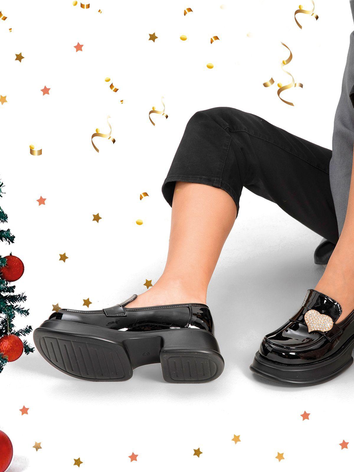 Mocasin Negro Casual Mujer Weide GH112-2