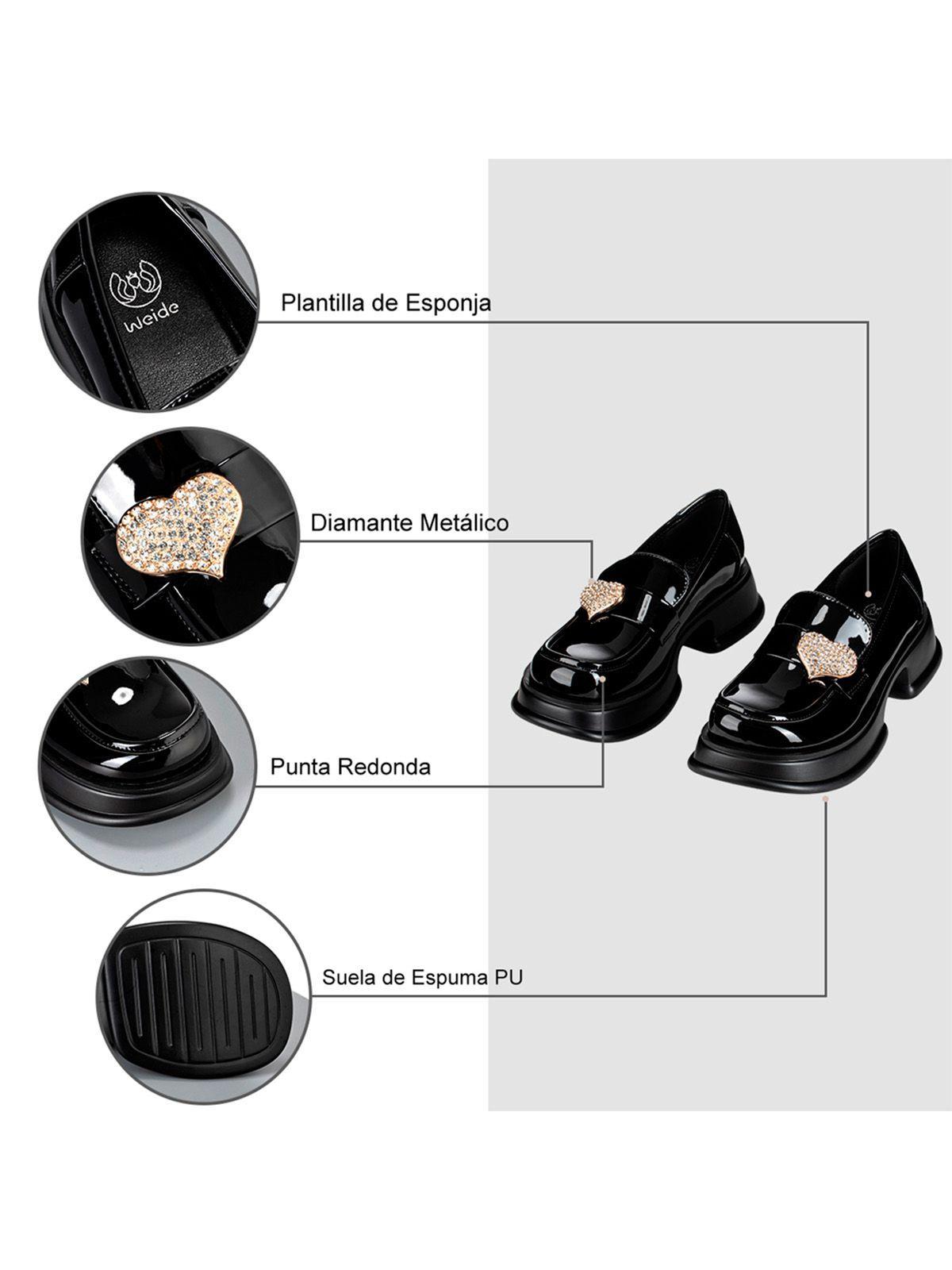 Mocasin Negro Casual Mujer Weide GH112-6