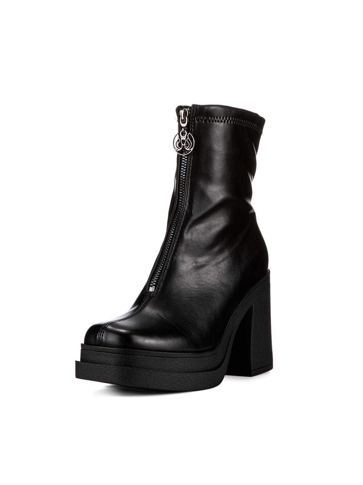 Botin Negro Casual Mujer Weide CZY571-0