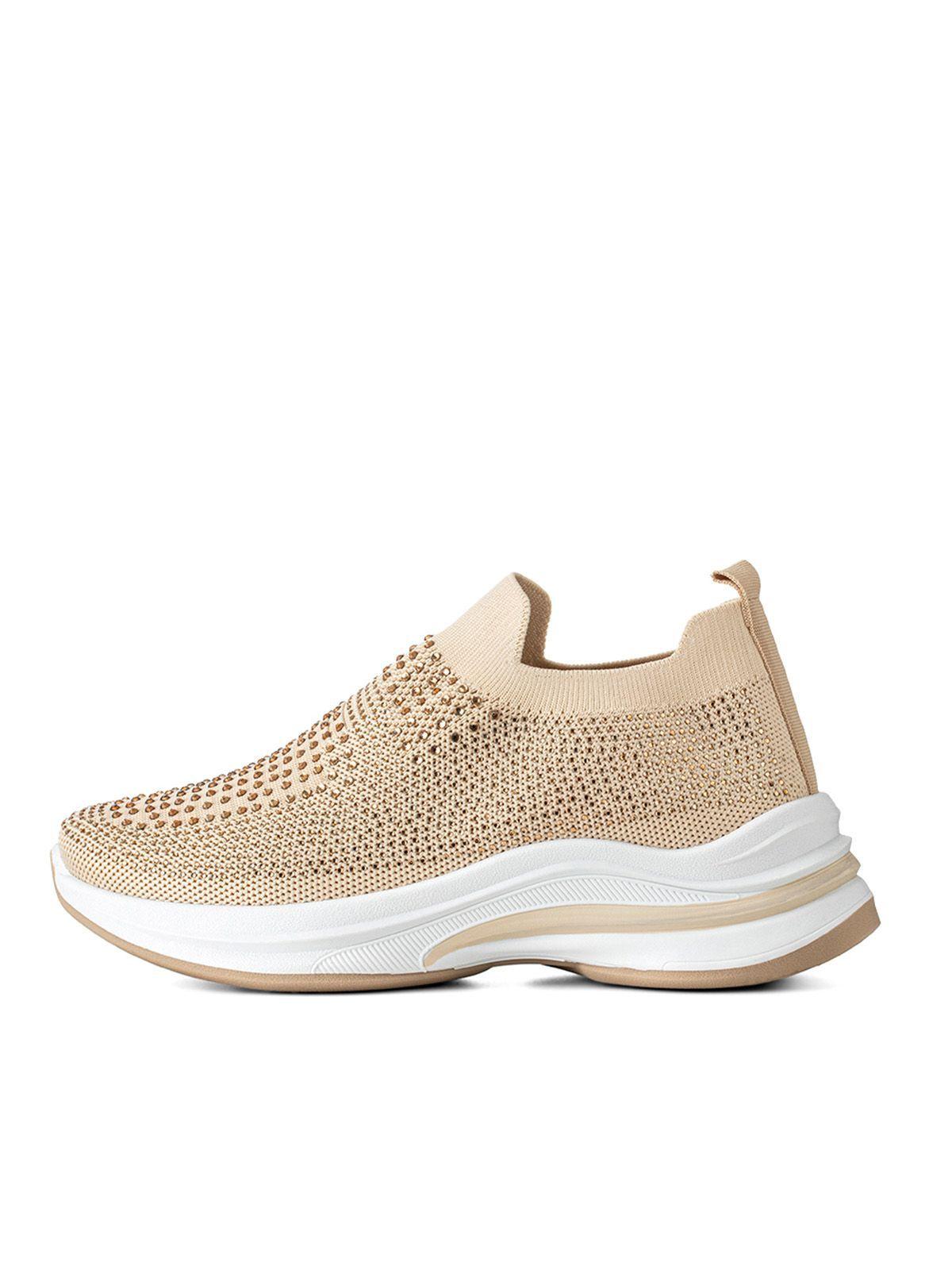 Zapatilla Beige Casual Mujer Weide TFA197-2
