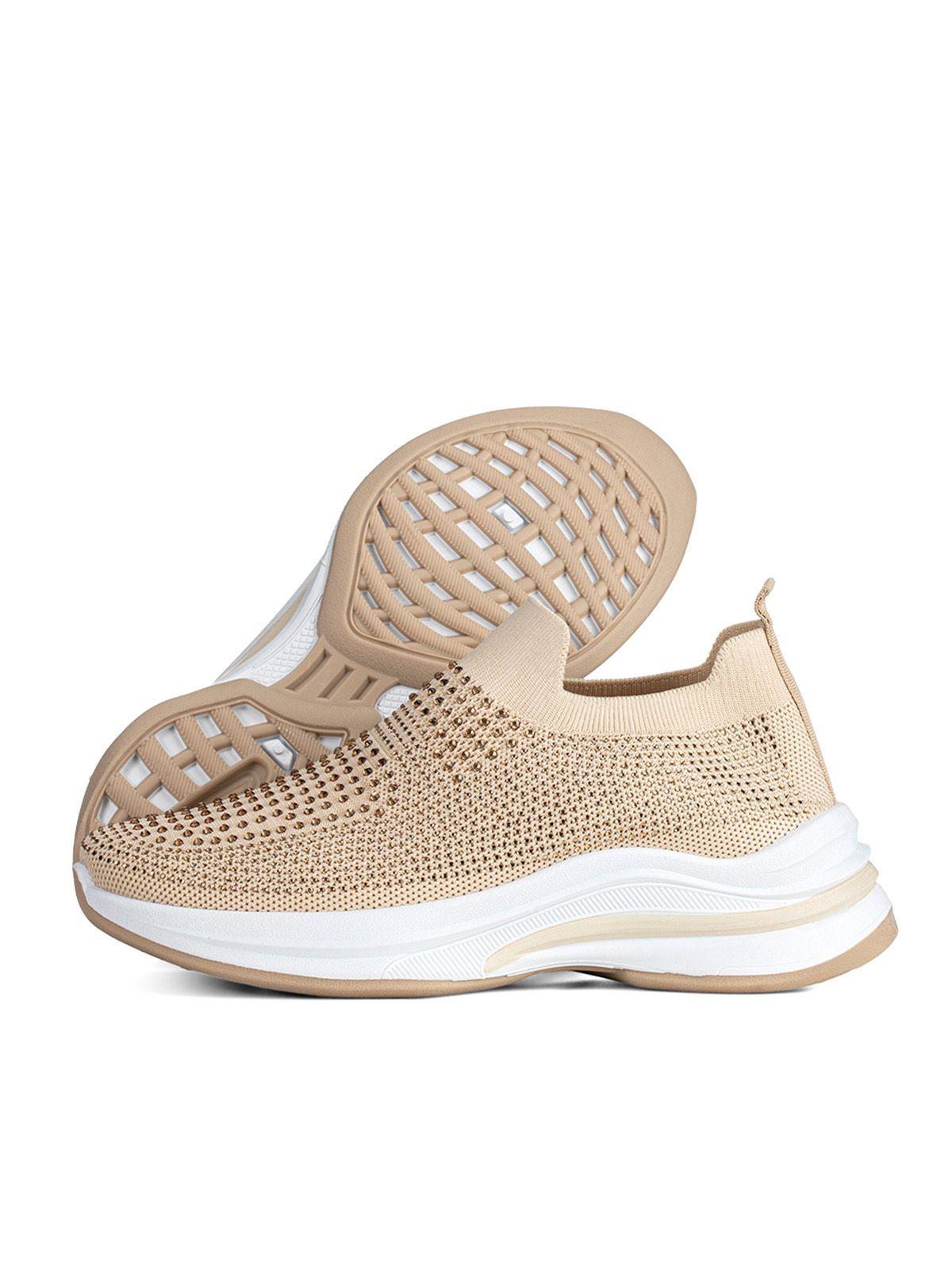 Zapatilla Beige Casual Mujer Weide TFA197-4