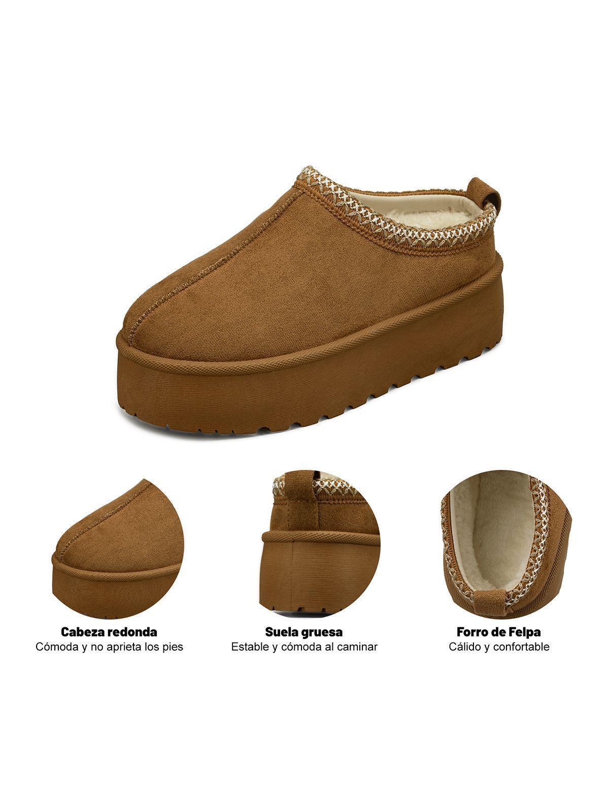 Botín Térmico Mujer Plataforma PU Textil Weide GLT617-6