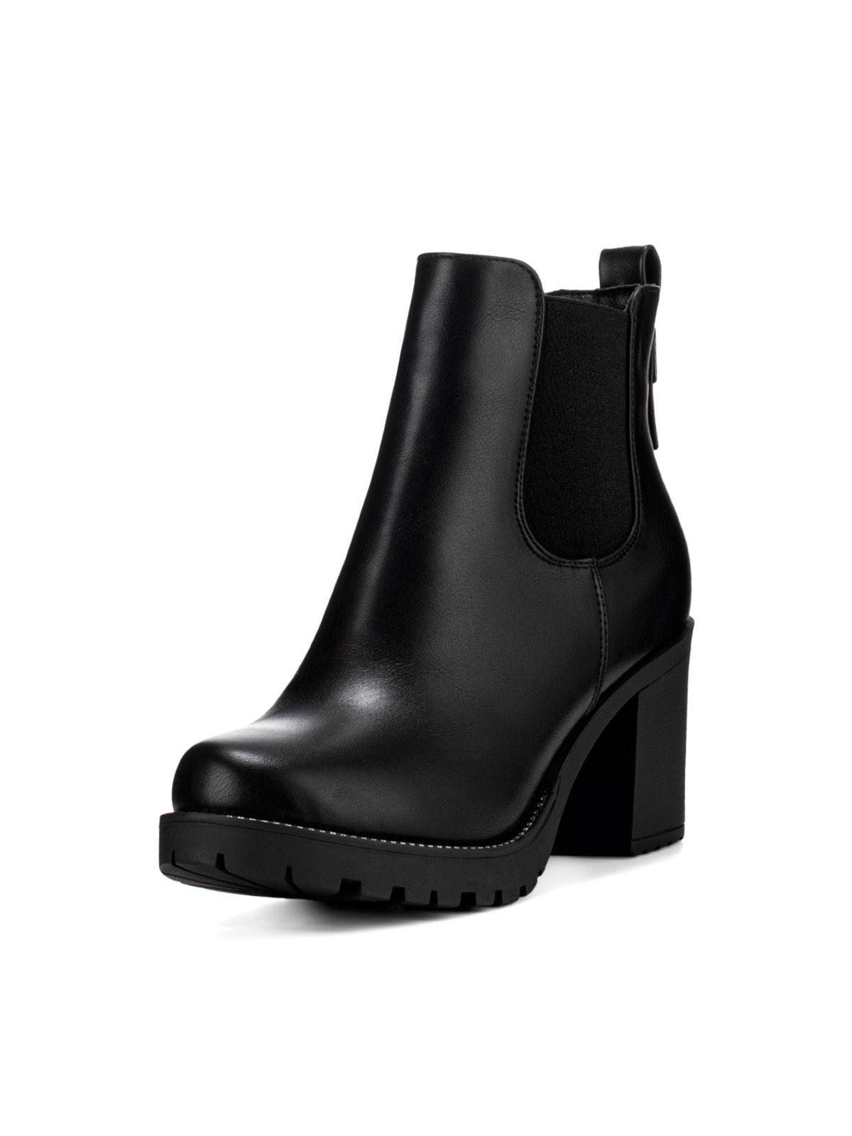 Botin Negro Casual Mujer Weide HX309-0