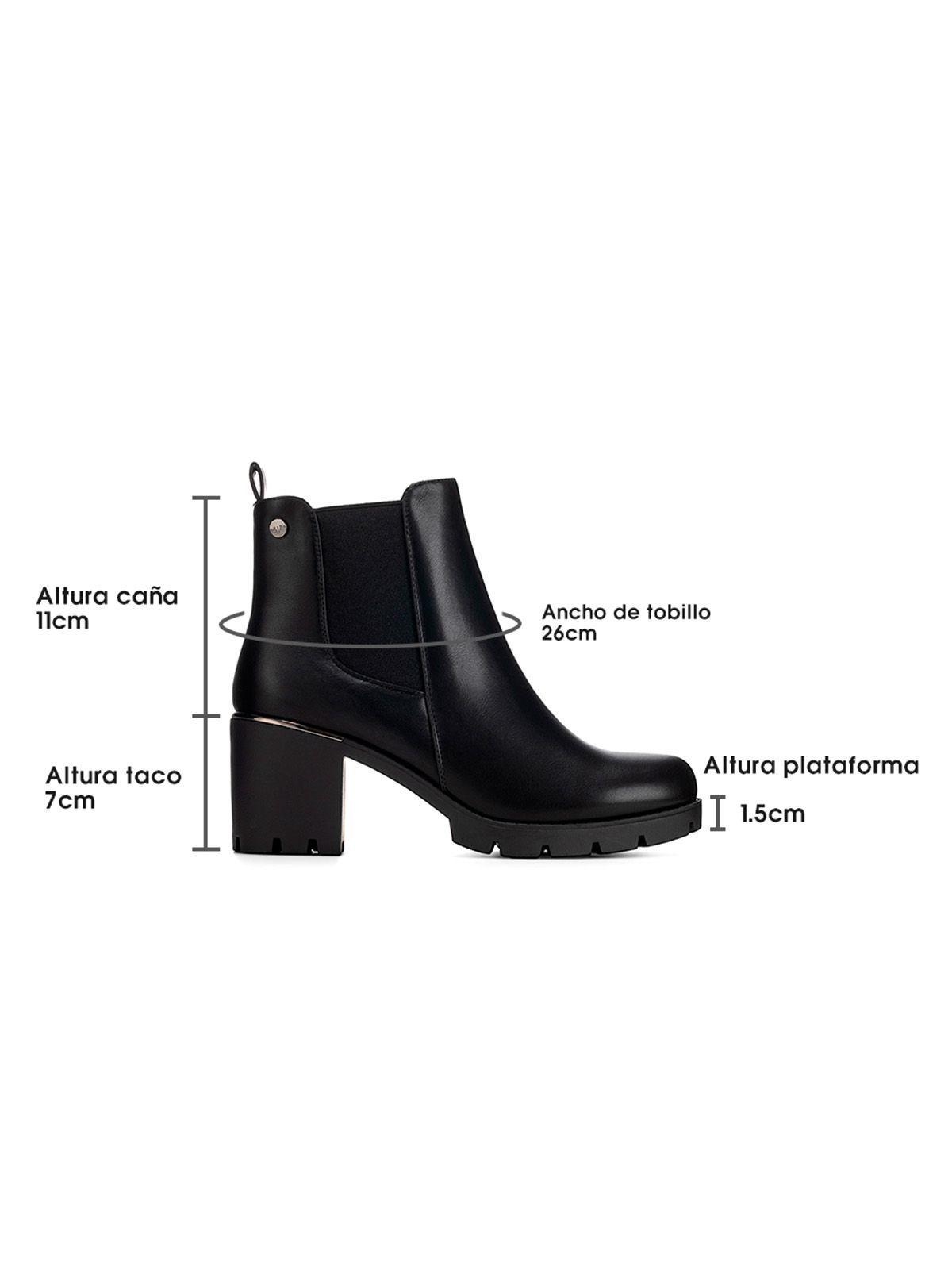 Botin Negro Casual Mujer Weide HX309-5
