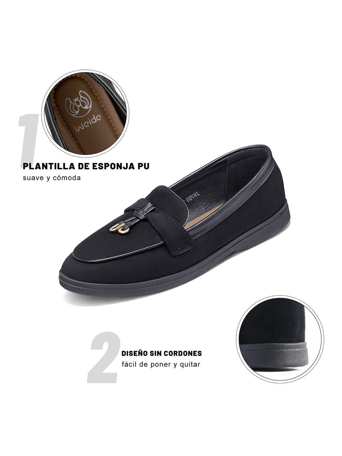 Mocasines PU Textil Mujer Plano Weide JN750-5