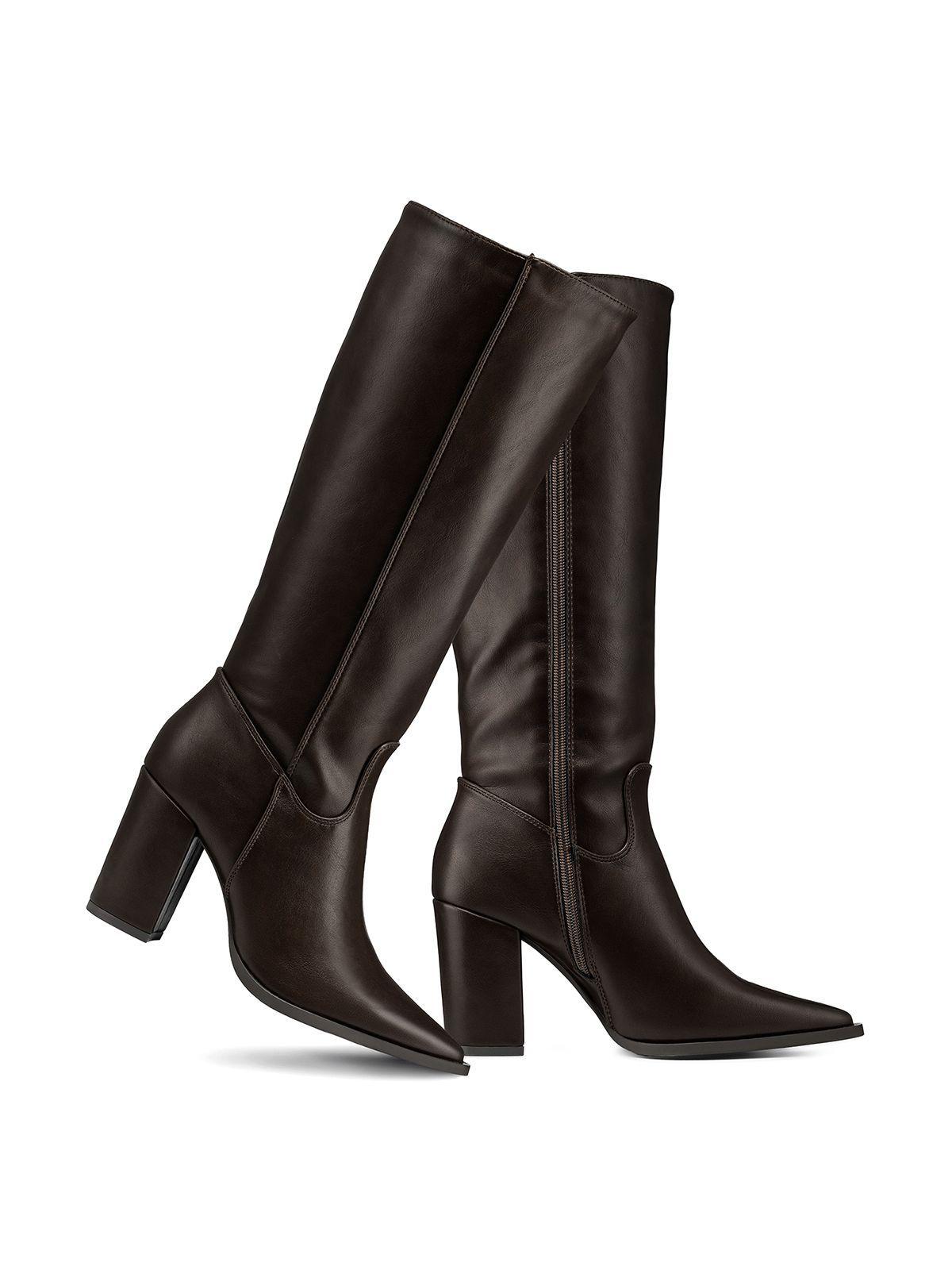 Bota Taco Mujer Urbana PU Weide QBM28-3