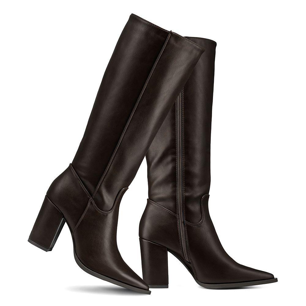 Bota Taco Mujer Urbana PU Weide QBM28-4