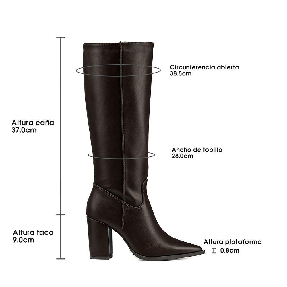 Bota Taco Mujer Urbana PU Weide QBM28-6