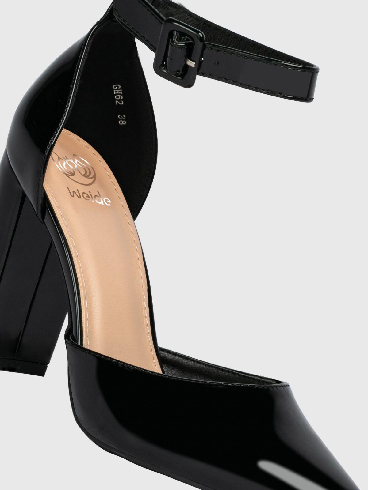 Zapato Taco Alto Negro Fiesta Mujer Weide GH62-6