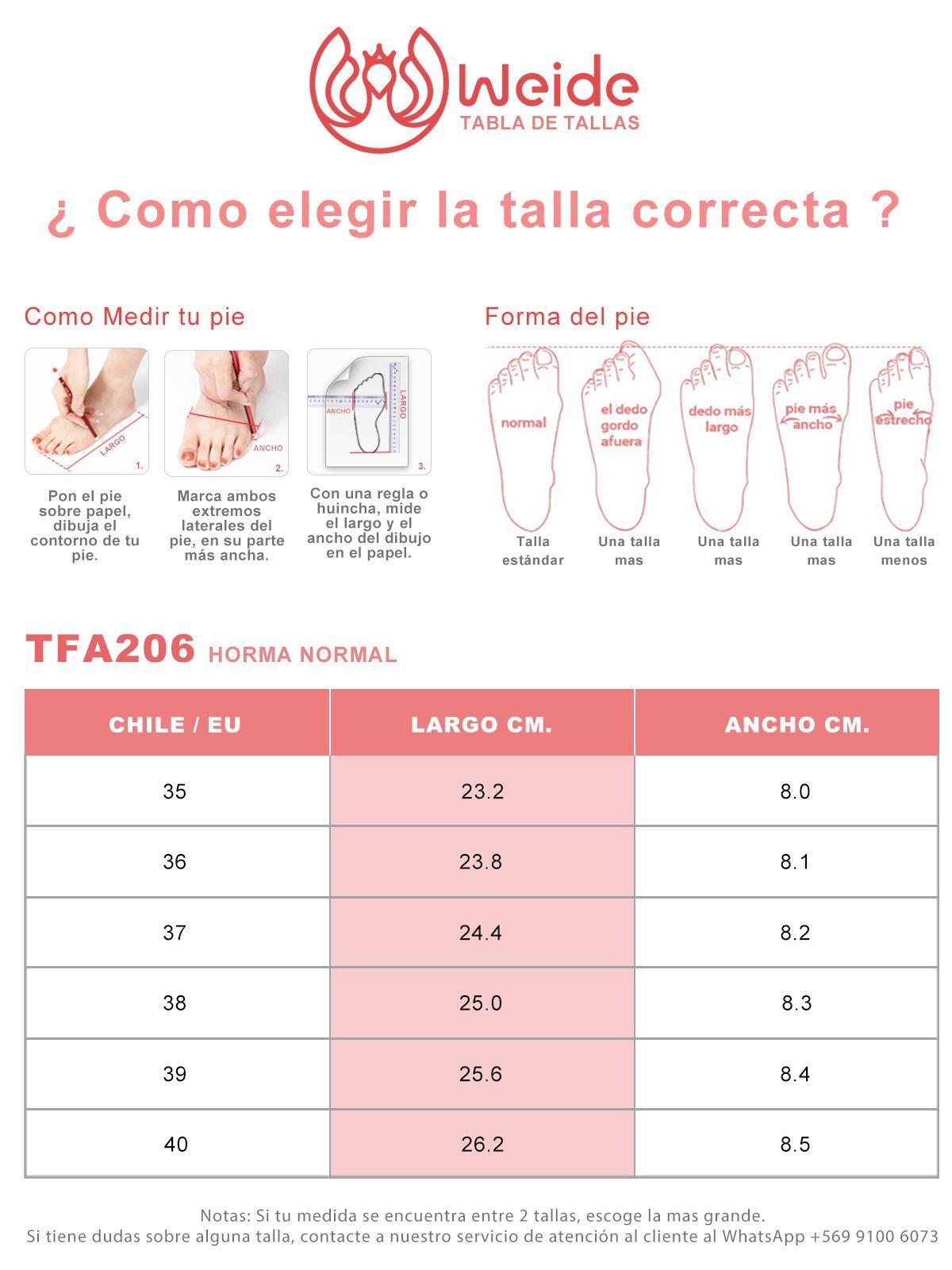 Zapatilla Deportiva casual Slip On Mujer Weide TFA206-3