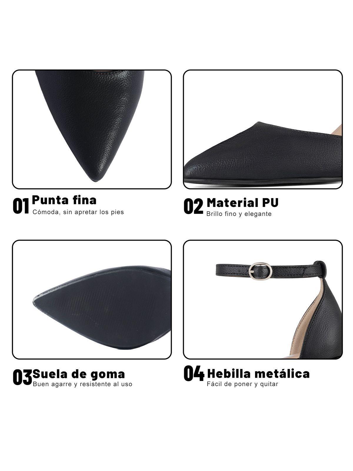 Zapatos Taco PU Mujer Cuadrado Weide QIU523-4