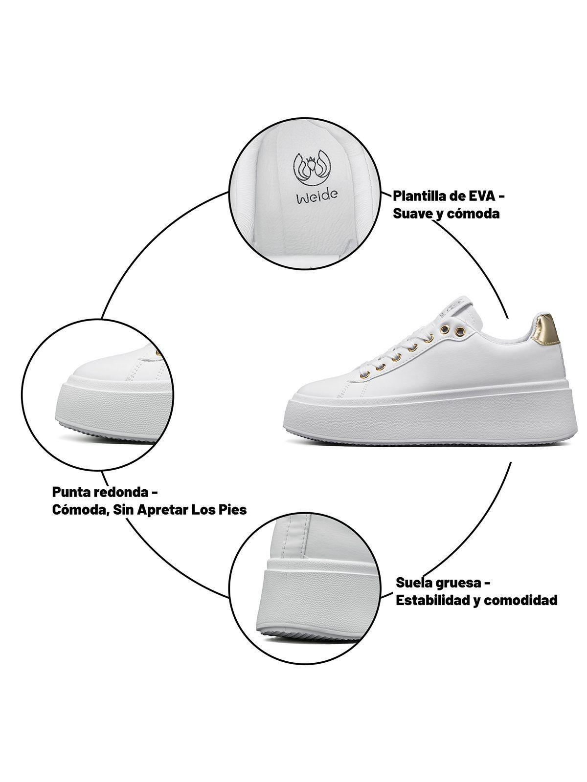 Zapatilla Casual Urbana Plataforma Mujer Weide LT130B-8
