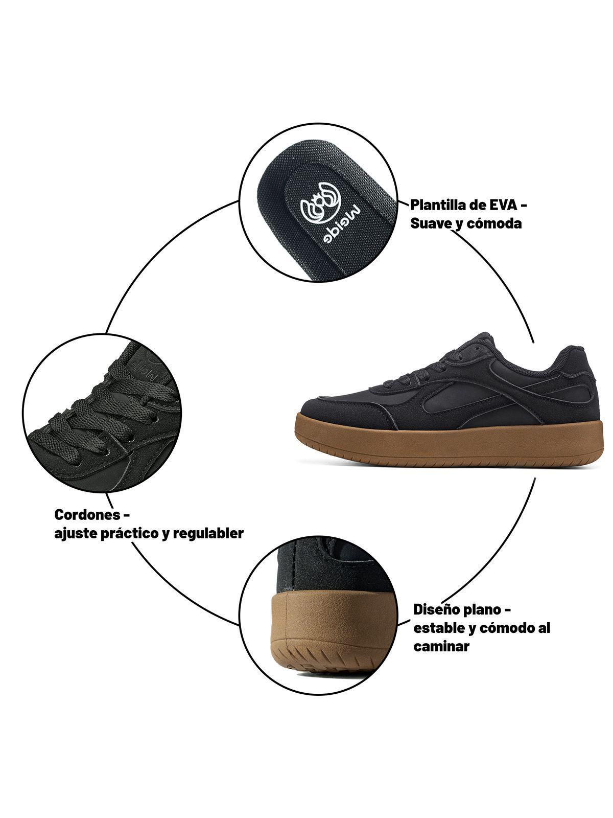 Zapatillas PU Textil Mujer Plano Weide TFA331-4