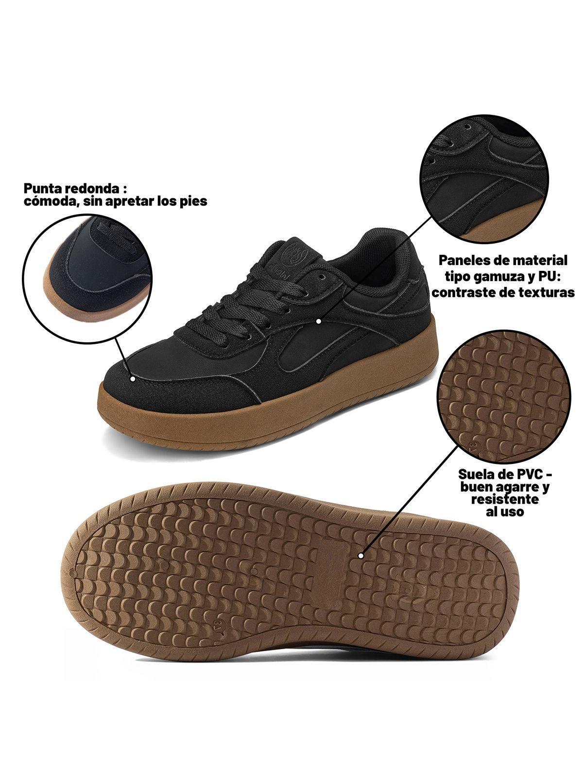 Zapatillas PU Textil Mujer Plano Weide TFA331-5