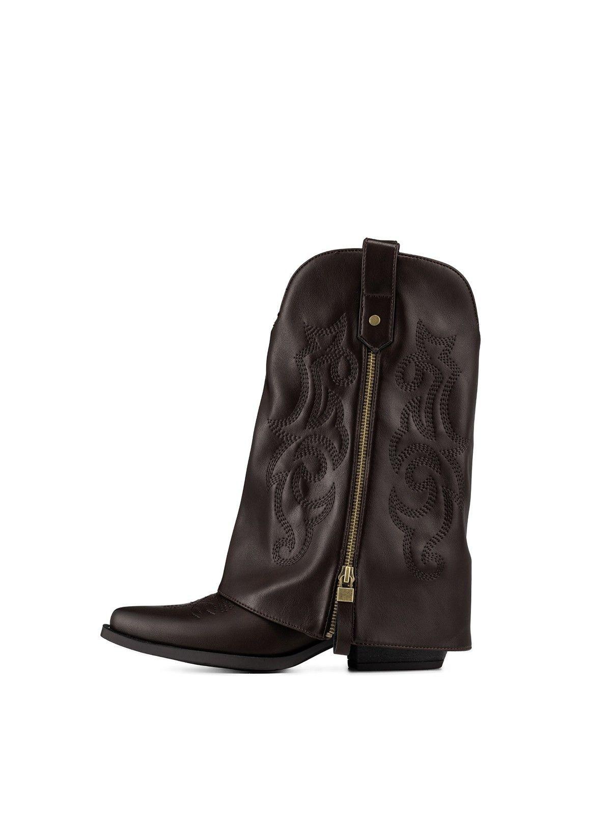 Bota Taco Mujer Urbana PU Weide QBM27-2