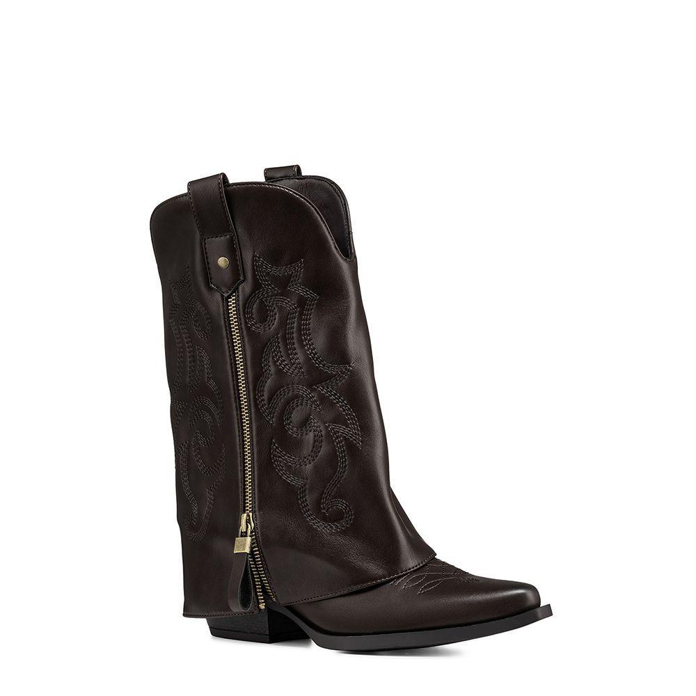 Bota Taco Mujer Urbana PU Weide QBM27-5