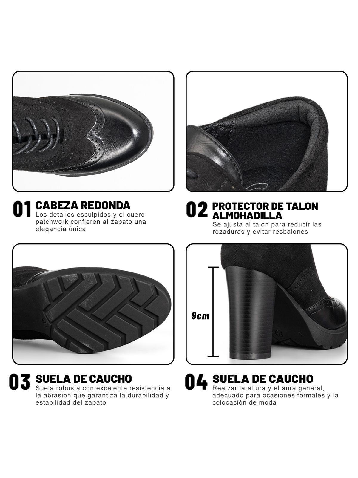 Botin Casual Dama Negro En Gamuza Vintage Weide QBM10-8