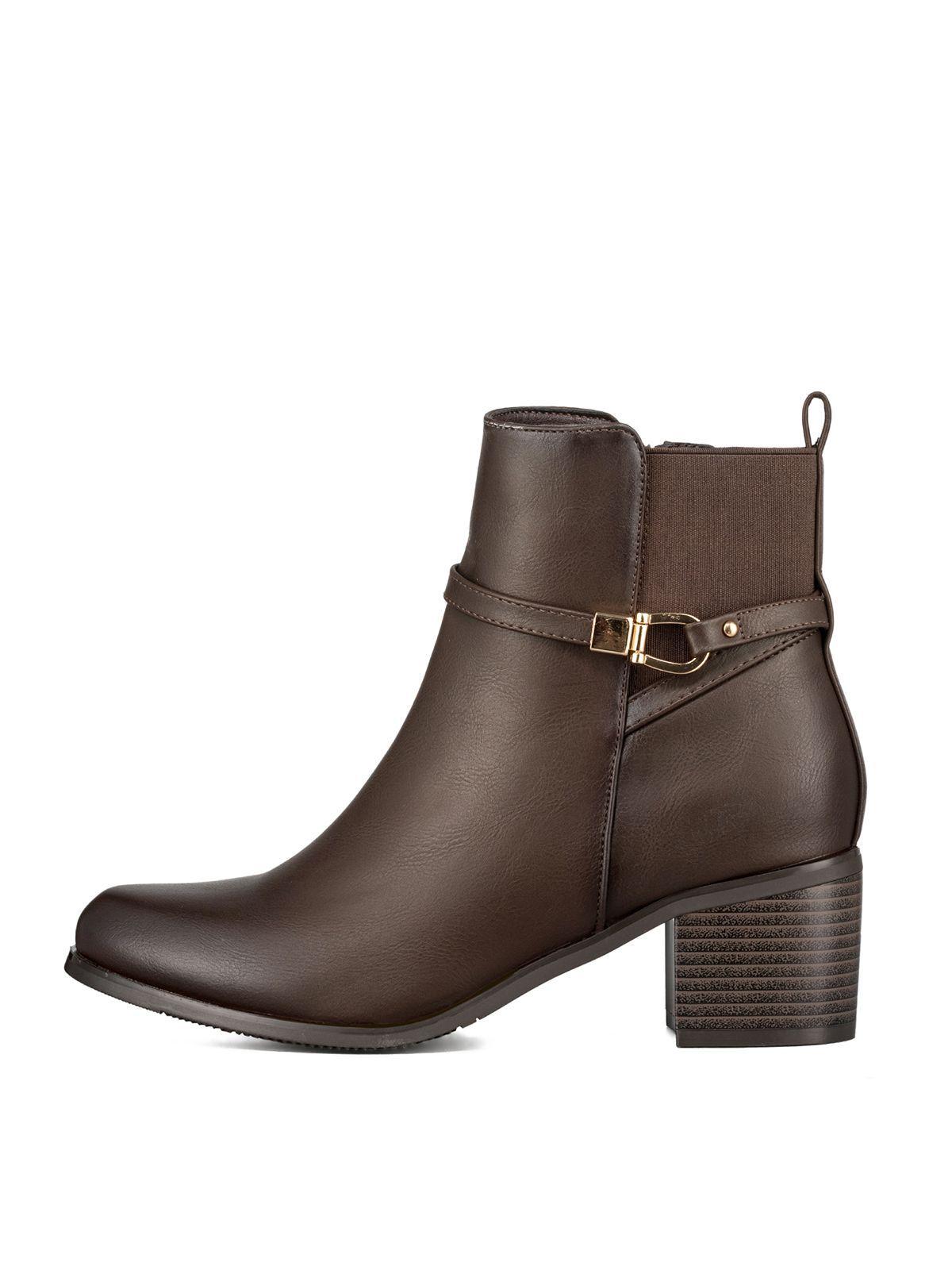 Botin Casual Mujer De Moda Vintage Tacon Grueso Weide ZS66-4