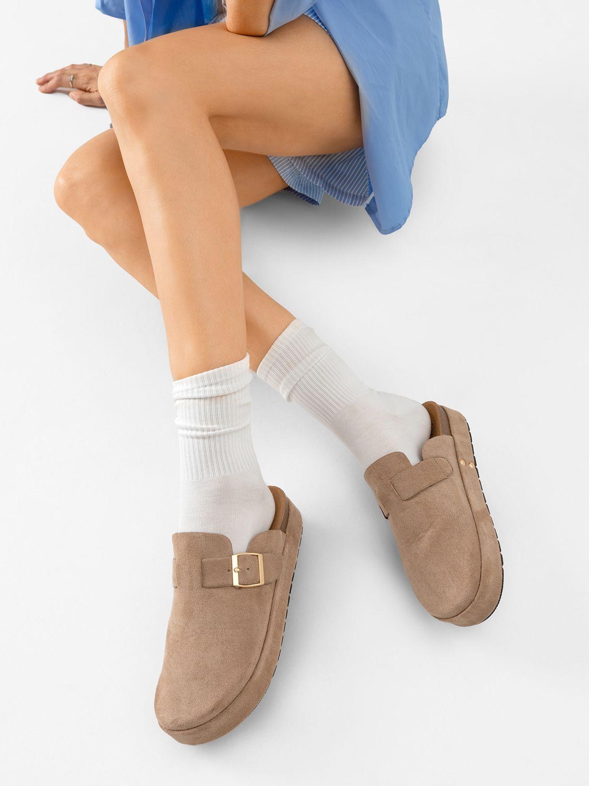 Zueco Vintage Confort Con Hebilla Mujer Weide QIU359-1