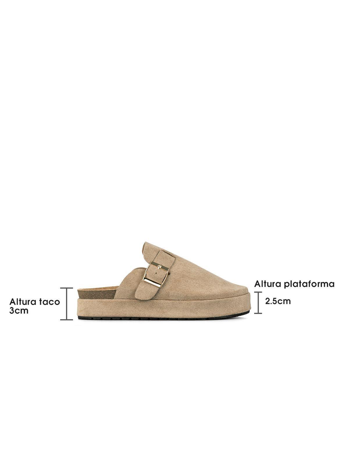 Zueco Vintage Confort Con Hebilla Mujer Weide QIU359-6