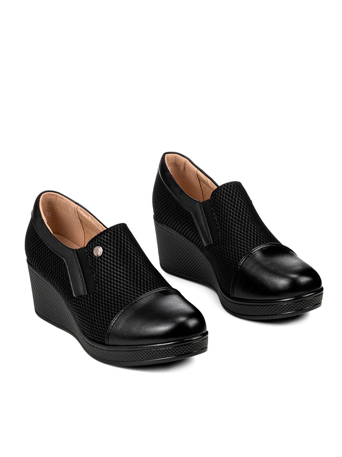 Mocasin Negro Formal Mujer Weide JML01-2
