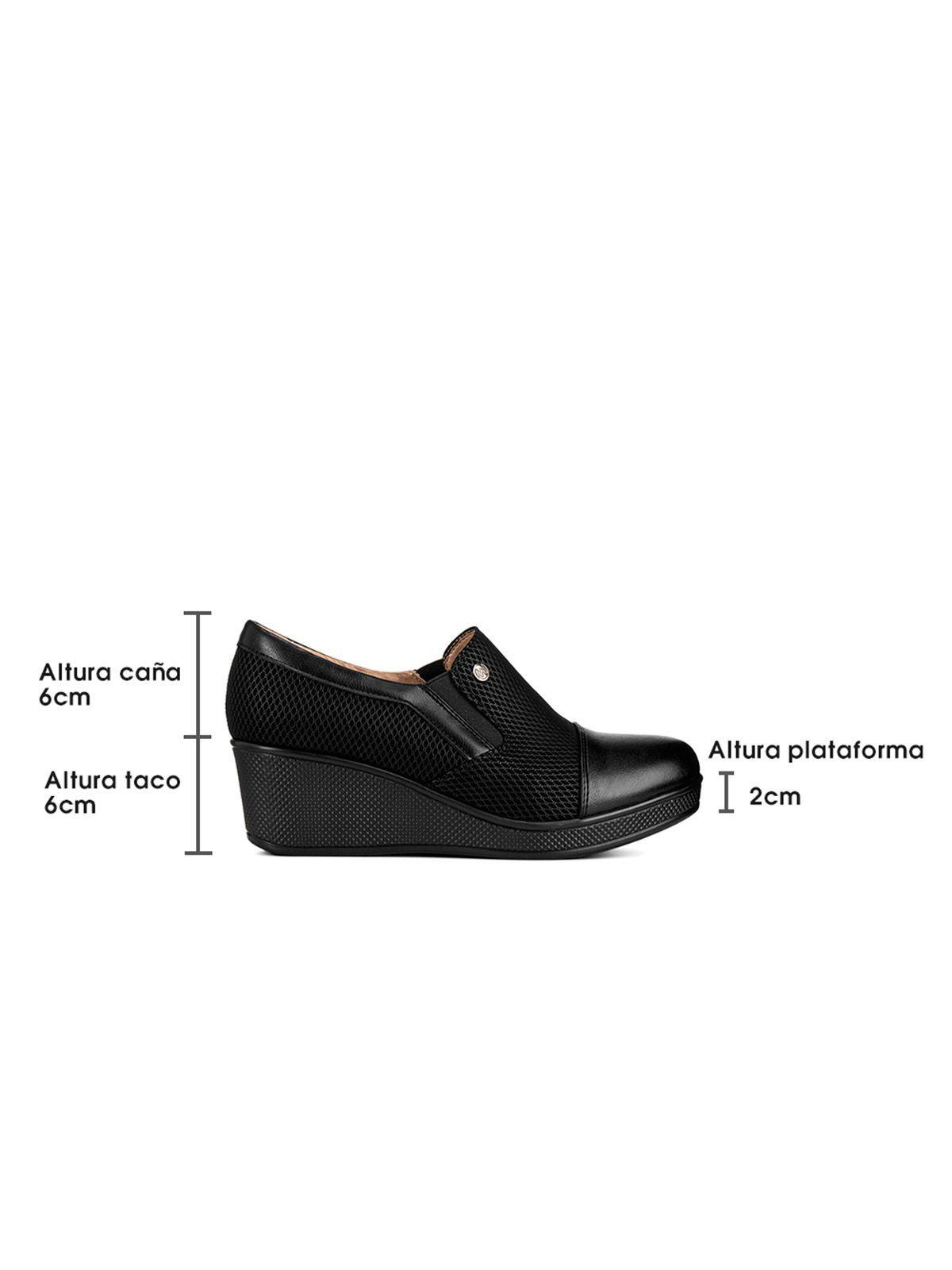 Mocasin Negro Formal Mujer Weide JML01-4