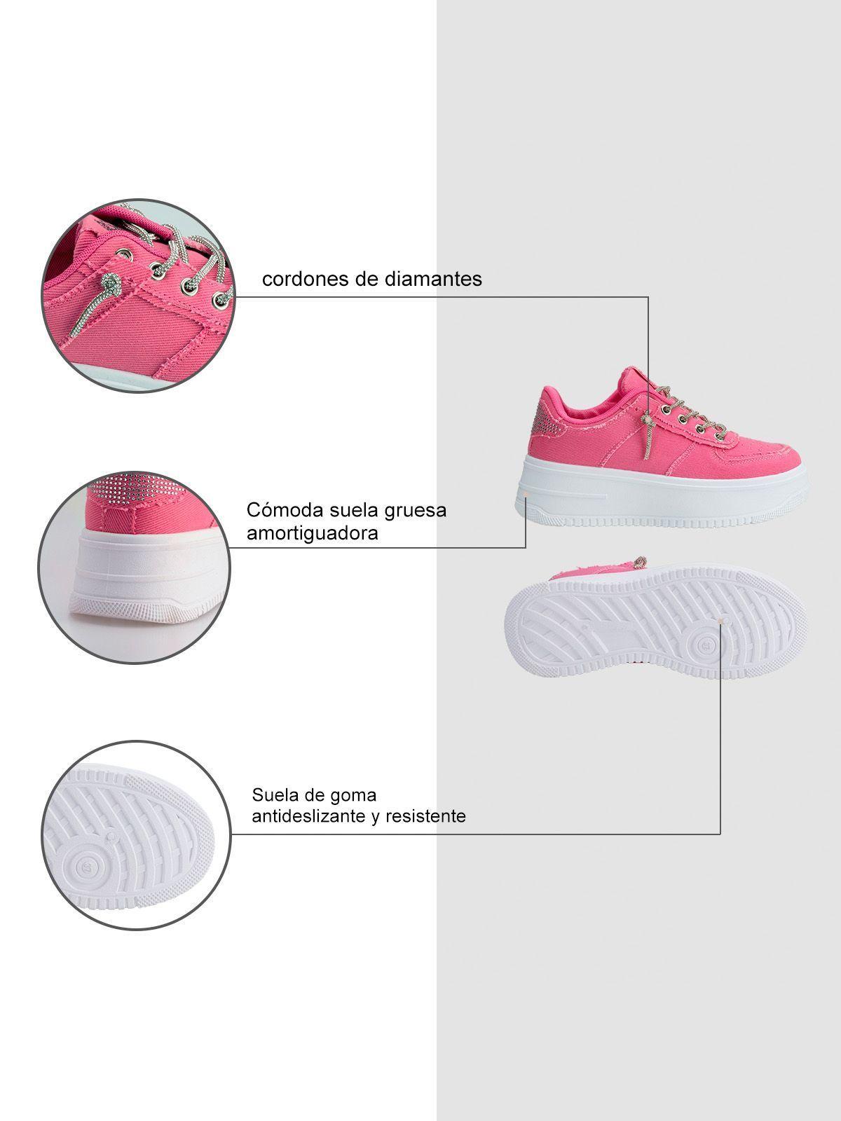 Zapatilla Griselda Rosado Weide-5
