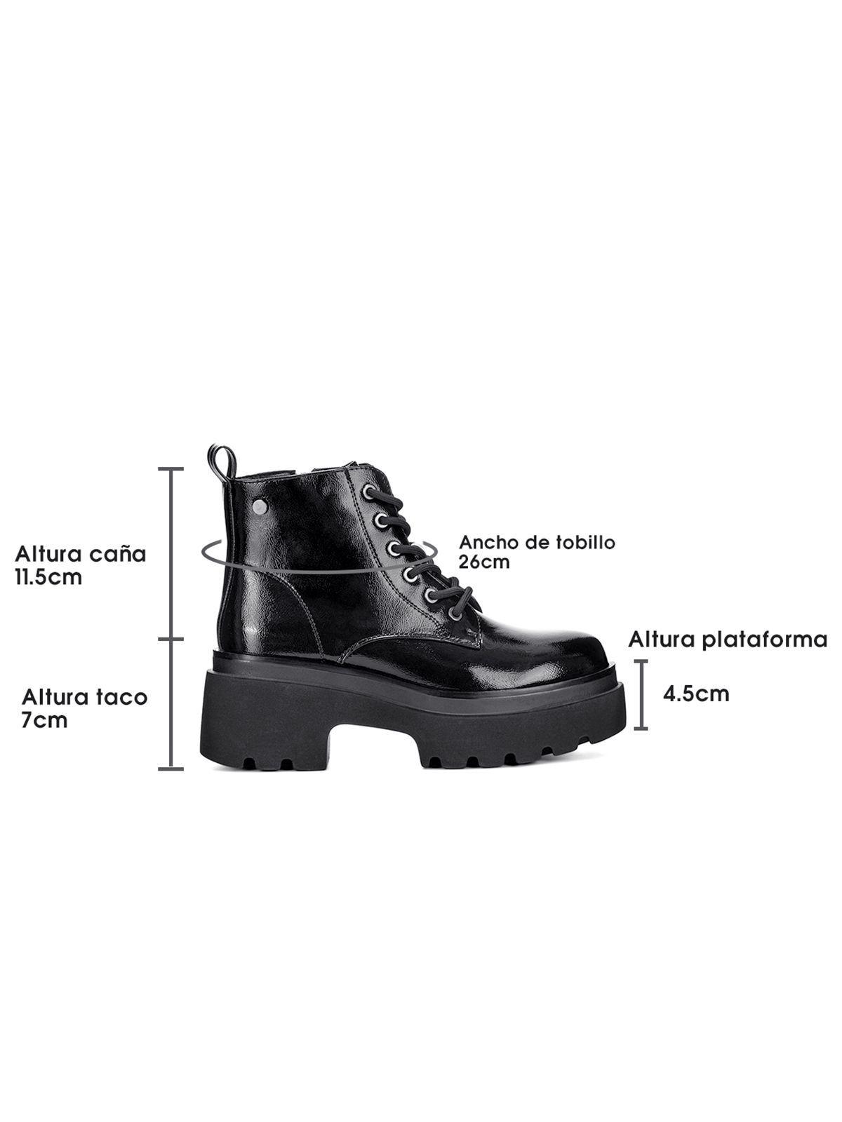 Botin Negro Casual Mujer Weide DH31B-6