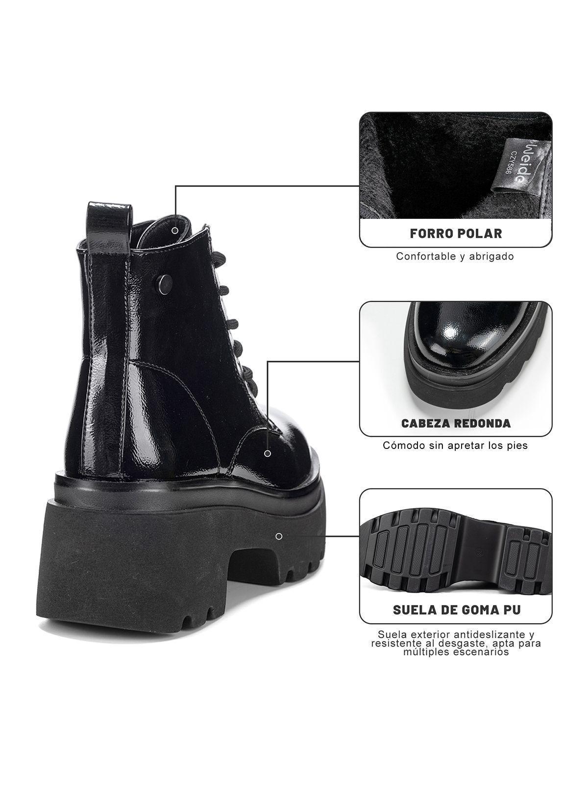 Botin Negro Casual Mujer Weide DH31B-8
