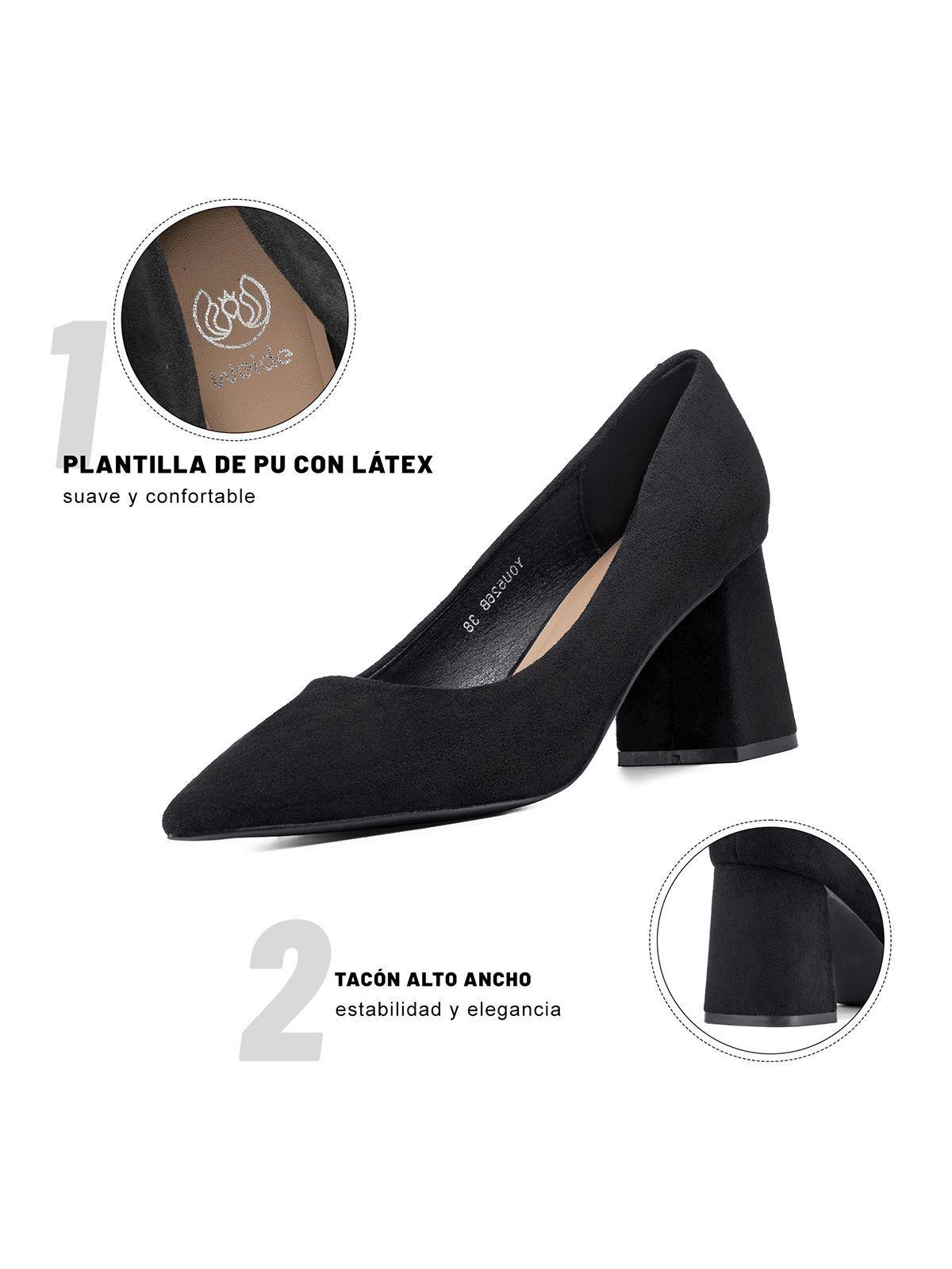 Zapato Taco Alto Mujer Formal PU Textil Weide YOU526B-5