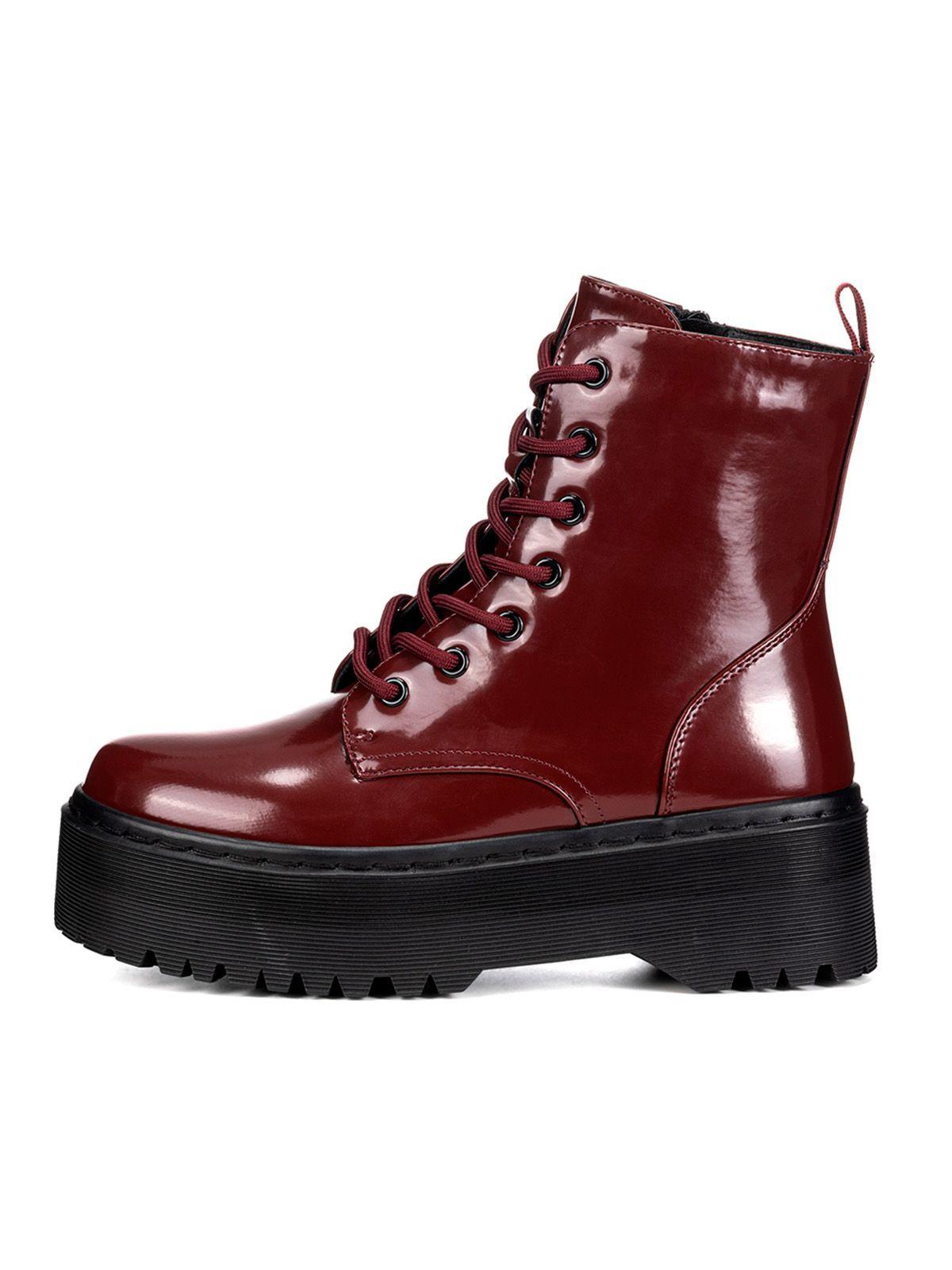 Botin Burdeo Casual Mujer Weide ZS35-2