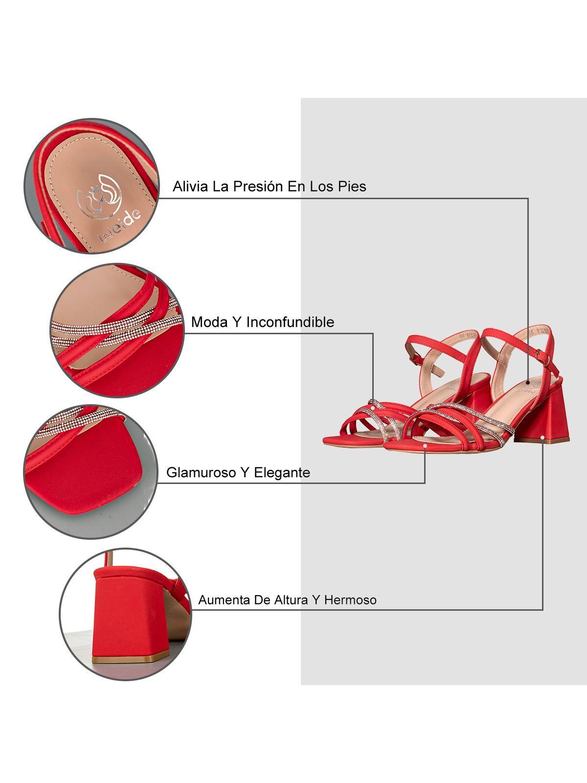 Sandalia Taco Casual Fiesta Mujer Elegante Weide YOU239-4