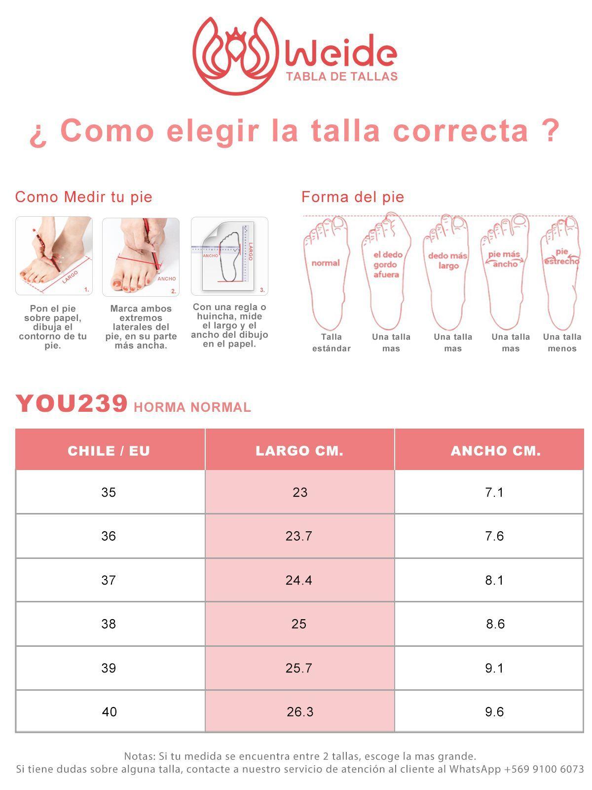 Sandalia Taco Casual Fiesta Mujer Elegante Weide YOU239-5