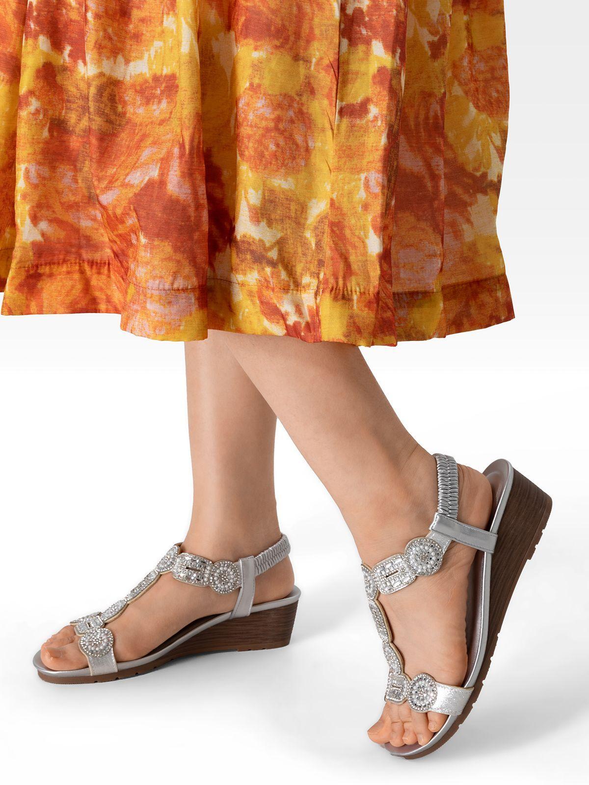 Sandalias Pilar Plateado Weide-1