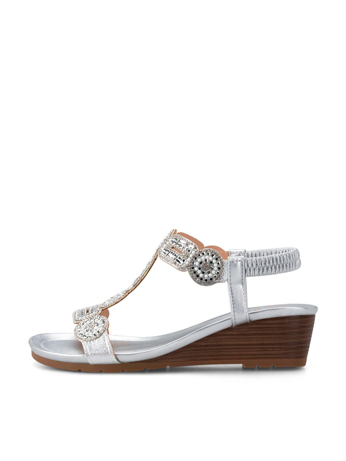 Sandalias Pilar Plateado Weide-4